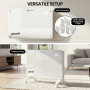 Pronti Glass Panel Convection Heater with Remote Control LED Display White thumbnail 9