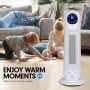 Pronti Electric Tower Heater 2200W Remote Control - White thumbnail 2