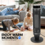 Pronti Electric Tower Heater 2000W Remote Portable - Black thumbnail 2