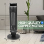 Pronti Electric Tower Heater 2000W Remote Portable - Black thumbnail 5