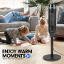 Pronti Electric Tower Heater 2000W Ceramic Portable Remote - Black thumbnail 2