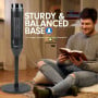 Pronti 2000W Oscillating Ceramic Tower Heater Portable Electric Space Heater with Remote Control & Thermostat - Black thumbnail 7
