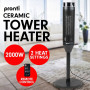 Pronti Electric Tower Heater 2000W Ceramic Portable Remote - Black thumbnail 9