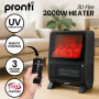 Pronti 2000W 3D Fire PTC Electric Portable Room Heater thumbnail 11