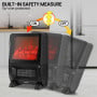 Pronti 2000W 3D Fire PTC Electric Portable Room Heater thumbnail 8