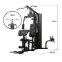 Powertrain JX-89 Multi Station Home Gym 68kg Weight Cable Machine thumbnail 11