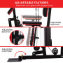 Powertrain JX-89 Multi Station Home Gym 68kg Weight Cable Machine thumbnail 6