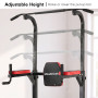 Powertrain J06 Multi-Function Power Tower Pull Up Chin Up Dip Station Heavy Duty Home Gym Strength Training Equipment thumbnail 10