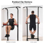 Powertrain J06 Multi-Function Power Tower Pull Up Chin Up Dip Station Heavy Duty Home Gym Strength Training Equipment thumbnail 18
