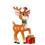 Christmas Reindeer Display - Cute Baby Reindeer with Present - 89cm thumbnail 1