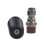 Ducar Pressure Washer Turbo Rotary Head Nozzle - Heavy Duty Brass Power Washer Rotating Spray Tip Attachment thumbnail 2