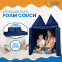 Huddle Kids Modular Play Foam Couch - Navy thumbnail 1