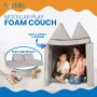 Huddle Kids Modular Play Foam Couch - Grey thumbnail 9
