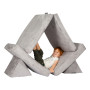 Huddle Kids Modular Play Foam Couch - Grey thumbnail 3