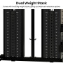 Powertrain 938B Multi-Function Smith Machine Gym Station 160KG Dual Weight Stack Power Rack Cable Heavy-Duty Steel Frame thumbnail 7
