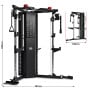 Powertrain Home Gym Station Functional Trainer Power Rack 136kg Weight Stack thumbnail 3