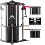 Powertrain Home Gym Station Functional Trainer Power Rack 136kg Weight Stack thumbnail 6