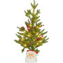 Christabelle Christmas Tree with Lights in Santa Pot - 55cm thumbnail 1