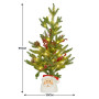 Christabelle Christmas Tree with Lights in Santa Pot - 55cm thumbnail 2