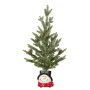 Christmas Tree with Lights in Snowman Pot - 55cm thumbnail 2