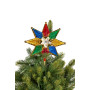Christmas Tree Topper with Lights - Rich Multicolour Star thumbnail 2