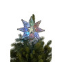 Christmas Tree Topper with Colour Lights - Clear Star thumbnail 1