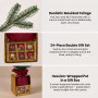 Christabelle 45cm 1.5ft Potted Christmas Tree Decorations Gift Pack Hessian Red Gold Baubles Festive Holiday Decoration thumbnail 5