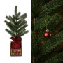 Christabelle 45cm 1.5ft Potted Christmas Tree Decorations Gift Pack Hessian Red Gold Baubles Festive Holiday Decoration thumbnail 3