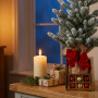 Christabelle 45cm 1.5ft Snowy Potted Christmas Tree Decorations Gift Pack Hessian Red Gold Baubles Tabletop Mini Compact thumbnail 8
