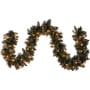 Christabelle Premium 2.7m Christmas Garland Snow with LED Lights and Pine Cones Cashmere Tree Decoration Ornament thumbnail 1