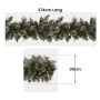 Christabelle Premium 2.7m Christmas Garland Snow with LED Lights and Pine Cones Cashmere Tree Decoration Ornament thumbnail 3