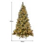Christabelle Premium 7.5ft Christmas Tree with Lights - Cashmere thumbnail 3