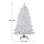 Christabelle 2.3m 7.5ft Crystal Snow Christmas Tree Pre Lit Multi Function Micro LED Artificial Indoor Xmas Decor Home thumbnail 6
