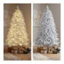 Christabelle 2.3m 7.5ft Crystal Snow Christmas Tree Pre Lit Multi Function Micro LED Artificial Indoor Xmas Decor Home thumbnail 8