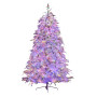 Christabelle 2.3m 7.5ft Crystal Snow Christmas Tree Pre Lit Multi Function Micro LED Artificial Indoor Xmas Decor Home thumbnail 1