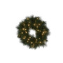 61cm Long Needle Christmas Wreath with Lights thumbnail 1