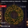 Christabelle 1.52m Nordic Pine Christmas Wreath Pre Lit White LED Large Statement Front Door Xmas Decoration Home thumbnail 9