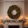 Christabelle 1.52m Nordic Pine Christmas Wreath Pre Lit White LED Large Statement Front Door Xmas Decoration Home thumbnail 8