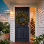 Christabelle 1.52m Nordic Pine Christmas Wreath Pre Lit White LED Large Statement Front Door Xmas Decoration Home thumbnail 6