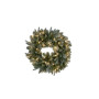 61cm Silver Fir Christmas Wreath with Lights thumbnail 1