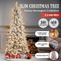 Christabelle 7.5ft Christmas Tree with Lights- Snowy Norwegian Slimline thumbnail 3