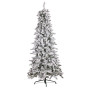 7.5ft Christmas Tree with Lights- Snowy Norwegian Slimline thumbnail 2