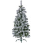 4.5fft - (137cm) Snowy Slimline Christmas Tree with Lights thumbnail 2