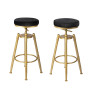 2x Bar Stools Kitchen Stool Chair Swivel Barstools Padded Seat thumbnail 1