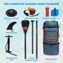 Kahuna Hana 10FT Inflatable Stand Up Paddle Board iSUP Package Adjustable Paddle, Pump, Backpack & Leash thumbnail 4