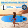 Kahuna Hana Inflatable Stand Up Paddle Board 10FT w/ iSUP Accessories thumbnail 7