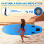 Kahuna Hana 10FT Inflatable Stand Up Paddle Board iSUP Package Adjustable Paddle, Pump, Backpack & Leash thumbnail 12