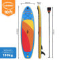 Kahuna Hana 10FT Inflatable Stand Up Paddle Board iSUP Package Adjustable Paddle, Pump, Backpack & Leash thumbnail 7