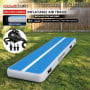 Powertrain 3m x 1m Air Track 20cm Thick Gymnastics Exercise Tumbling Mat in Blue White with Electric Pump thumbnail 2