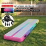 Powertrain 3m x 1m Inflatable Air Track 20cm Thick Gymnastics Exercise Tumbling Mat in Rainbow with Electric Pump thumbnail 2